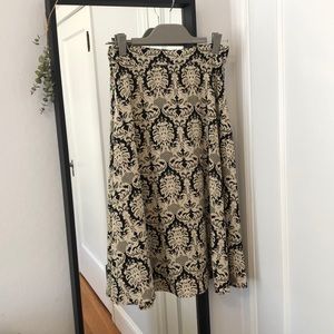 Midi Patterned Skirt
